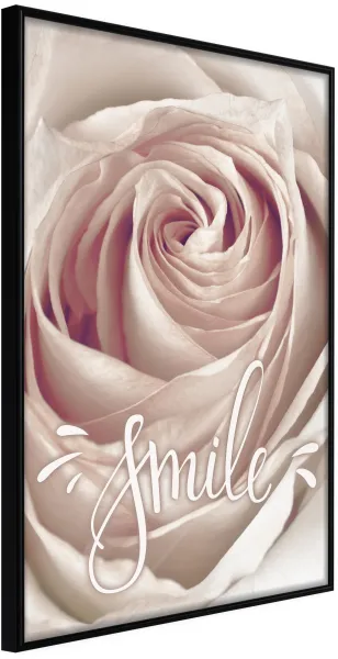 ARTGEIST Plakat med ramme - Rose with a Message Guld 20x30