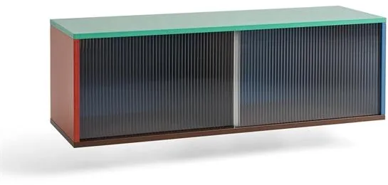 HAY Colour Cabinet Reol med Glasdøre Medium Multifarvet